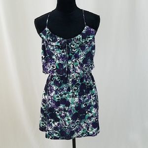 Parker women S sleeveless silk dress ruffles knee